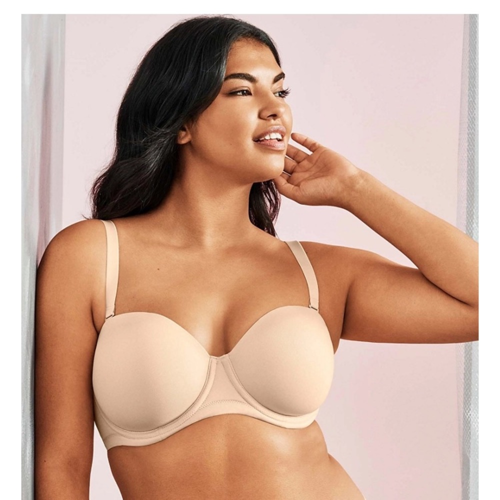 NWT Wacoal Nude Strapless Convertible Underwire Bra